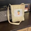 Go Out For An Outing, Fresh Yellow Plaid Canvas Crossbody Apple Pocket Travel Crossbody Bag, Ret