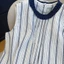 Design Ear Striped Sleeveless Shirt Vest Unique Good-looking Chic Shirt Top