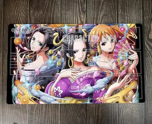 O-P OPCG TCG CCG Play Pad Girls Duel Playmat Trading Card Game Mat Stitched Edges 350x600x2mm