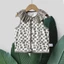 bé vest mùa xuân hè mỏng bé vest bảo vệ bụng phong cách dễ thương ren cổ áo vest