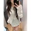 Korean Style Thin Long-sleeved Hollow Sun Protection Sweater For Women With Loose Blouse Top