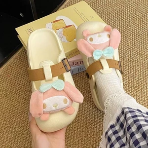 Cartoon Melody Comfort Year New Style Outerwear Dating Matching Skirt Baotou Half Drag Non-slip
