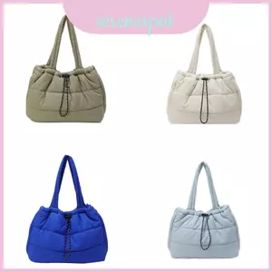 Túi Tote mùa xuân thời trang Cotton có thiết kế khâu và ngăn bên trong mặc thường ngày cho