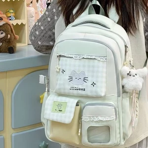 Cute Backpack High-Looking Schoolbag Large Capacity Cute Junior High School College Rheumatoid P