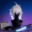 Gojo Kaisen Jujutsu Satoru Tóc Giả Cosplay Trắng Ngắn Với Dễ Dàng Tạo Kiểu Anime Cosplayers Cho