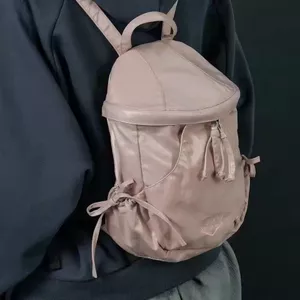 Ba lô nơ ba lô ba lô Nylon sáng bóng Ba lô đám mây thông thường Túi đi học nhẹ