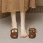 dép xỏ ngón kiểu cổ điển cao cấp Baotou dành cho nữ mùa hè bên ngoài dép sandal mới Mary Jane Mu