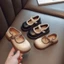 Giày đơn Velcro đế mềm phong cách công chúa mùa xuân dành cho bé gái, giày hiệu năng động thờ