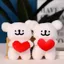 Gối sang trọng Puppy Line Heartoutline có vải mềm để chơi và khu vực đi ngủ
