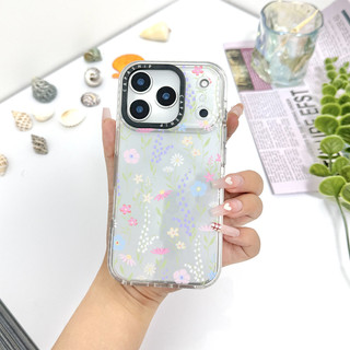 Ốp Màu Hoa Tươi Sáng Mùa Hè Màn Hình Tương Thích Cho IPhone11 12 13 14 15 16 17 Pro Max 12Mini Cover X XR XSMax Silicone Mềm Trong Suốt Cản SE 2022 6 7 8Plus Vỏ Chống Sốc