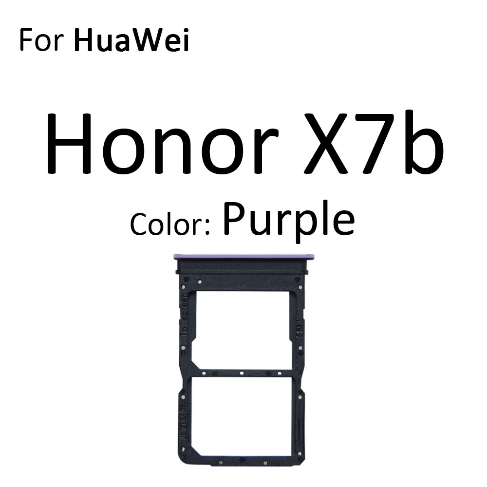 Thẻ Sim Micro SD Khay Đựng Thẻ Ổ Cắm Khe Cắm Hộp Đựng Kết Nối Adapter ReaderFor HuaWei Honor X7 X7a 4G X7b Thay Thế Các Bộ Phận