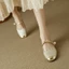 National Style Authentic Mary Jane Shoes New Retro Versatile French Square Toe Shallow Mouth Sho