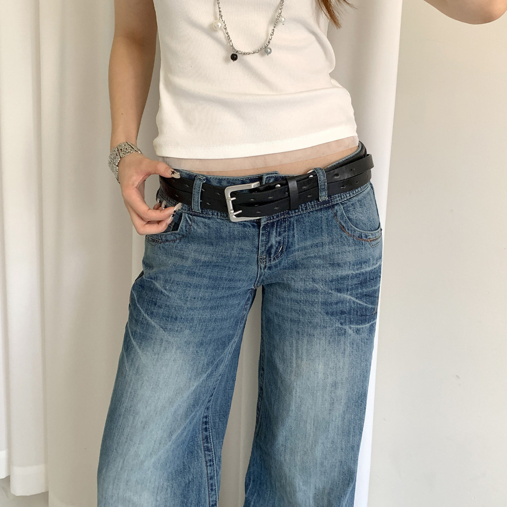 Thắt lưng cao cấp hai dây, phù hợp với váy và quần jeans phiên bản rộng