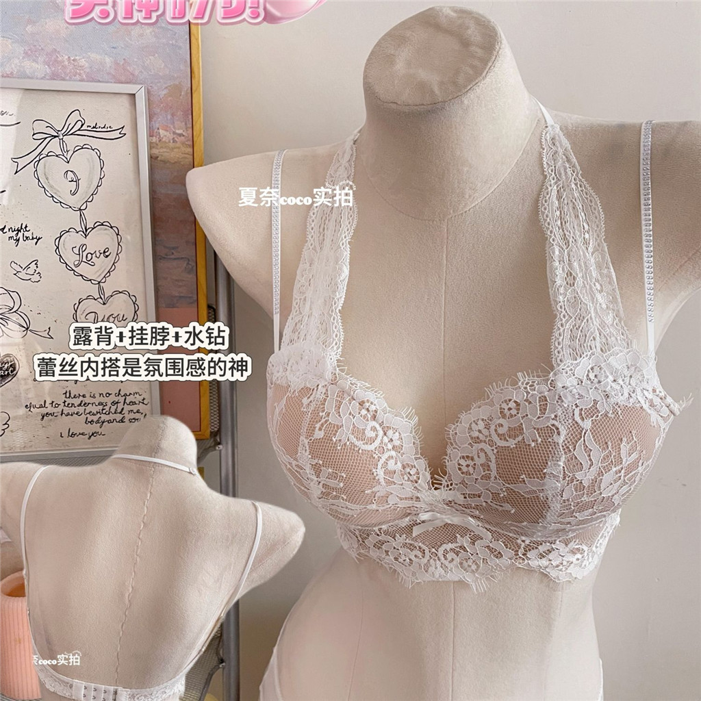 Dây Ren Áo Lót Nữ nhỏ ngực đẩy lên, thiết kế gợi cảm với chi tiết kim cương giả