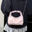 Handbags New Fashion Floral Plaid Pleated Crossbody Bag Versatile Chain Shoulder Cloud