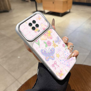 Ốp Lưng Cho Redmi Note 9 Pro Note 9s Note 9 4G Cửa Sổ Lớn Mờ Cao Cấp Vỏ Điện Thoại Thẩm Mỹ Nhiều Màu Sắc Bướm Và Mèo Dễ Thương Họa Tiết Thiết Kế Mới
‌