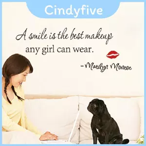 Marilyn Monroe Một nụ cười là Vinyl treo tường trang điểm tốt nhất với chất liệu Pvc trang trí và chức năng