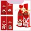 Túi đựng chai rượu Santa cao cấp cho màn hình rượu vang Giáng sinh lễ hội
