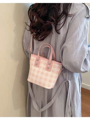Cross-border Plaid Handbags, Women's Bags, Spring New Versatile Shoulder Crossbody Bag, Fashiona