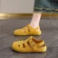 Mùa Hè La Mã Giày Sandal Nữ Áo Khoác Ngoài Retro Lợn Lồng Giày Rỗng Bao Đầu Dép Birkenstock