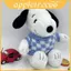 Búp bê sang trọng cho chó Snoopy có vỏ bọc ngắn sang trọng cho trẻ em và sưu tầm