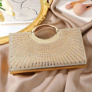 European And American Ladies Pure Handmade Diamond-encrusted Evening Bags For Womens Evening Par