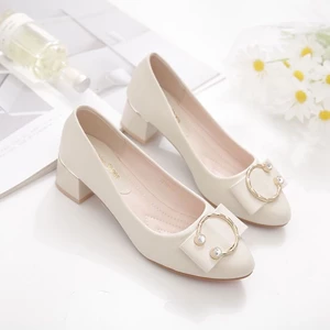 Mom's Single Shoes, Wear-resistant Professional Non-slip Work Shoes, Leather Shoes, Comfortab