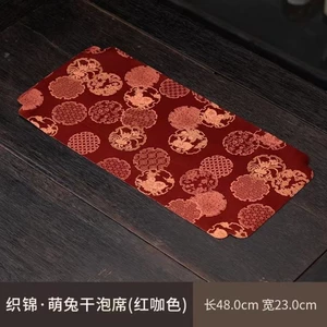 Thổ Cẩm Thỏ Dễ Thương Khô Ngâm Thảm Chống Thấm Nước Trà Phòng Trà Nghệ Thuật Không Gian Retro Nồi Thảm Bàn Thảm Trà Nhỏ Nhỏ Tươi Người Phụ Nữ
