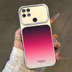 Ốp Lưng Cho OPPO A15 A15S Thiết Kế Mới Họa Tiết Màu gradient Thẩm Mỹ Cho Ốp Điện Thoại mờ Cửa Sổ Lớn