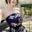 áo ống bướm đính sequin thiết kế viền không đều có miếng đệm ngực cho hot girl mặc áo ngoài gợi