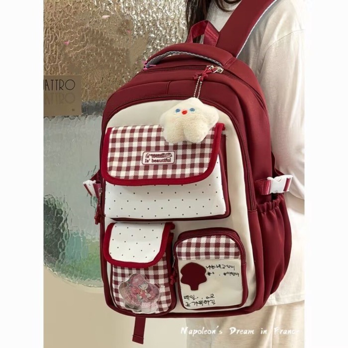 Cute And Good-Looking Schoolbags For Girls, Student Pain Bags, Backpacks, Large Capacity College