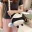 Túi đeo chéo gấu trúc vui vẻ phong cách Hàn Quốc có túi chất liệu Nylon di động và