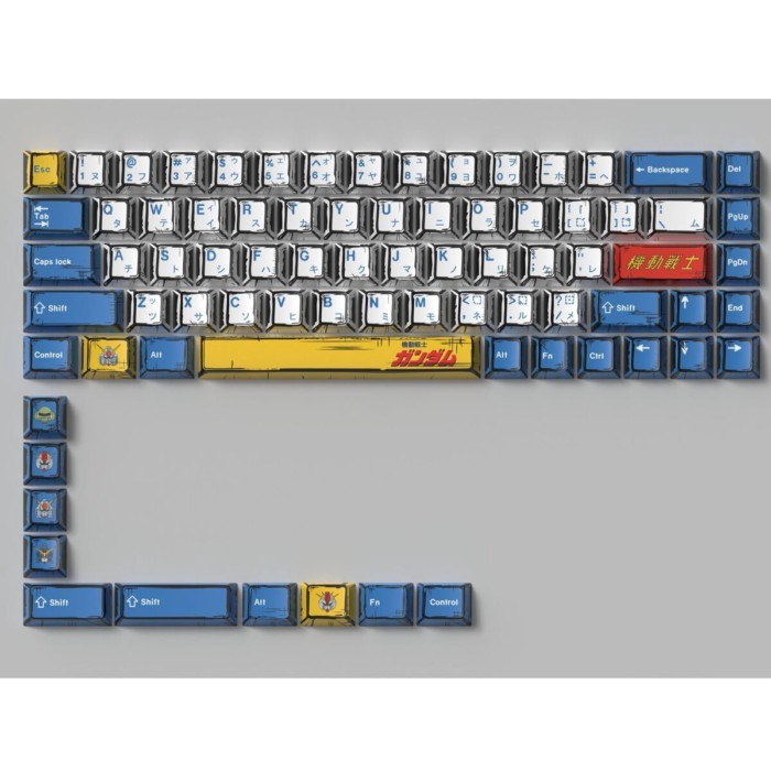 Phong cách truyện tranh Gundam Máy đầu tiên PBT Keycap 78 phím Thích ứng với atk68 Mega Lion Keycap Đề xuất giá trị cao | BigBuy360 - bigbuy360.vn