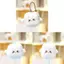 Mặt dây chuyền sang trọng đậu phụ cho túi Móc khóa có dây Polyester cho bé gái