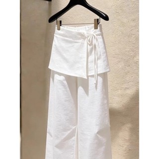 Quần culotte giả một mảnh, hai mảnh kiểu dáng mới đa năng, giảm béo, quần ống rộng, rèm buông