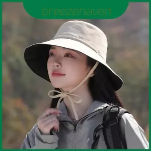 Mũ chống nắng nữ thông thường Uv có vành rộng có thể gập lại để cắm trại và du lịch ngoài trời