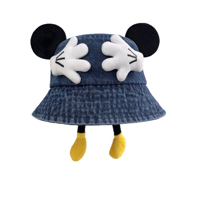 Chuột Bông Hình Mũ Người Cá Mickey Chất Liệu Nhẹ, Bảo Vệ Khỏi Nắng
