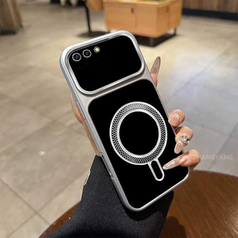 Ốp Lưng Cho OPPO A3S A12E A1K Ốp Điện Thoại TPU Mờ Cao Cấp Mới Màu Sắc Thẩm Mỹ Và Bề Mặt Sáng Thiết Kế Vòng Hút Từ Tính