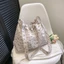 Floral Tote Canvas Bag Female Student Niche Design Textured Crossbody Shoulder Large Capacity Sh