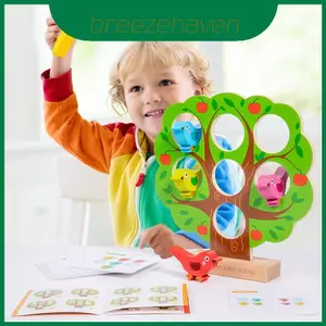 Câu đố trêu ghẹo trí tuệ bằng gỗ cho trẻ em với chủ đề chim để nhận thức không gian và học tập