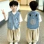 Áo vest denim bé trai và bé gái, thời trang và đa năng, áo khoác ngoài thường ngày, phong cách m