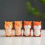 Điêu khắc trang trí bằng gỗ Fox Sáng tạo cho không gian gia đình và văn phòng