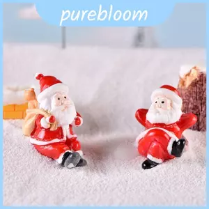 Đồ trang trí Mini ông già Noel và người tuyết bằng nhựa huýt sáo hoàn hảo để trang trí ngày lễ