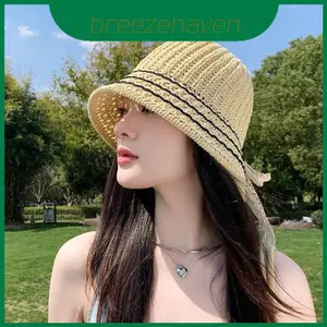 Mũ lưới Safari nữ có chất liệu lanh cho phong cách che nắng thông thường và
