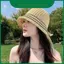 Mũ lưới Safari nữ có chất liệu lanh cho phong cách che nắng thông thường và