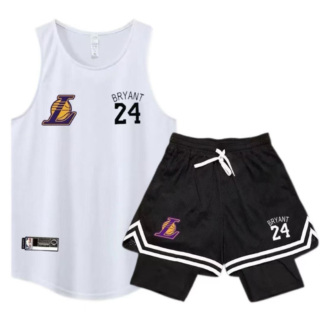 Bộ đồ thể thao nam Lakers No. 24 Kobe, phù hợp chạy bộ và chơi bóng rổ