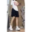 Quần Shorts Nữ Mùa Hè Mỏng Mặc Bên Ngoài Bao Da Da Cắt Thẳng Quần Mỹ Ống Rộng Cá Tính Trung Bình