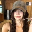 Korean Ins Trendy Retro American Letter Baseball Cap For Women With Wide Brim, Big Face, Small A
