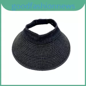 Mũ che nắng Denim cổ điển có vành lớn để che nắng mùa hè và tia cực tím