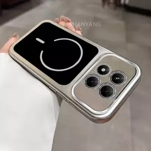 Ốp Lưng Cho POCO M8 M8 Pro 5G Mạ Điện Trong Suốt Lớn Màu Cửa Sổ Nền Điện Thoại Thẩm Mỹ Silicon TPU Tối Giản Mềm